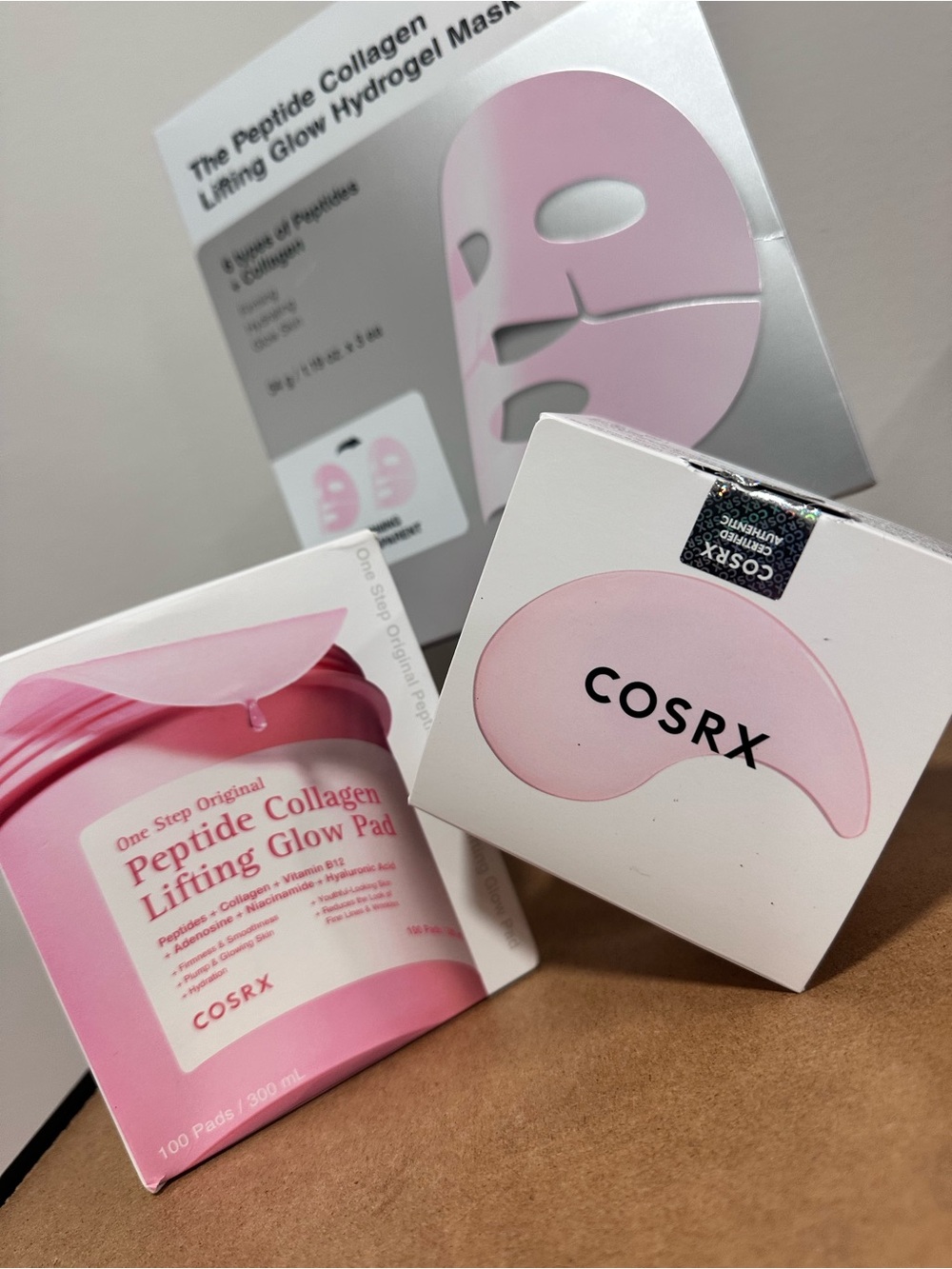 COSRX Peptide Collagen Lifting Glow Set — Pink